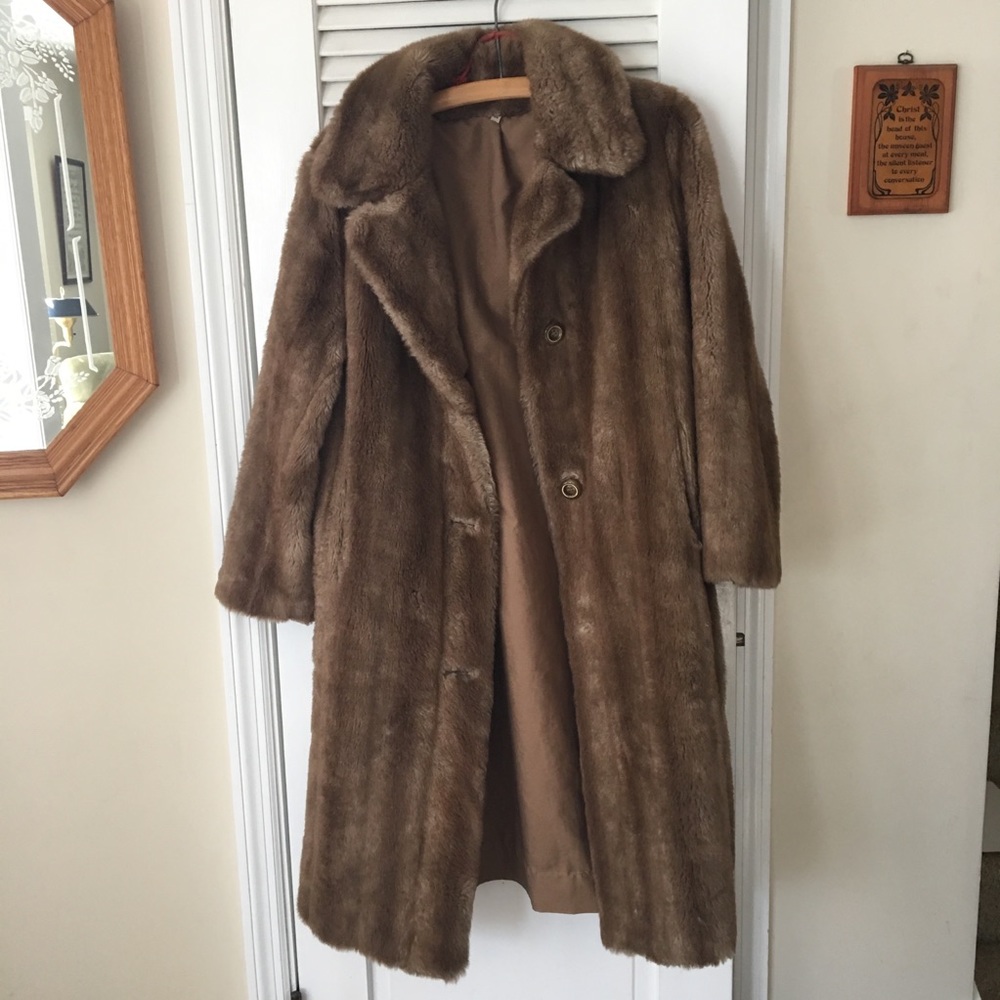 Faux Fur Vintage Coat